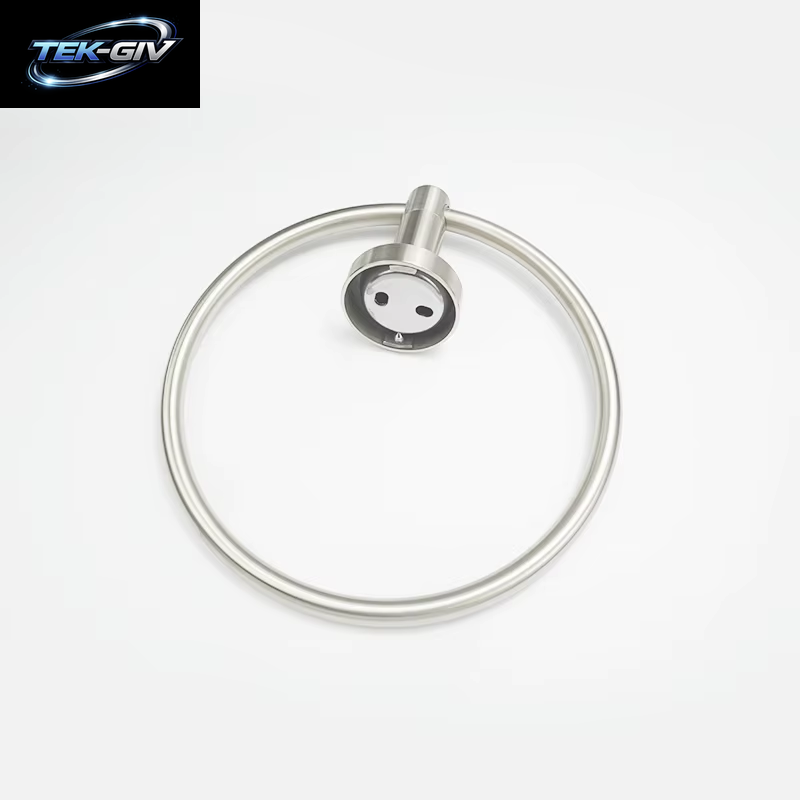 Gebürstetes Nickel 304 Edelstahl Badezimmerzubehör Handtuchhalter Handtuchhalter Haken Handtuchhalter Papierhalter Toilettenbürsten-Set