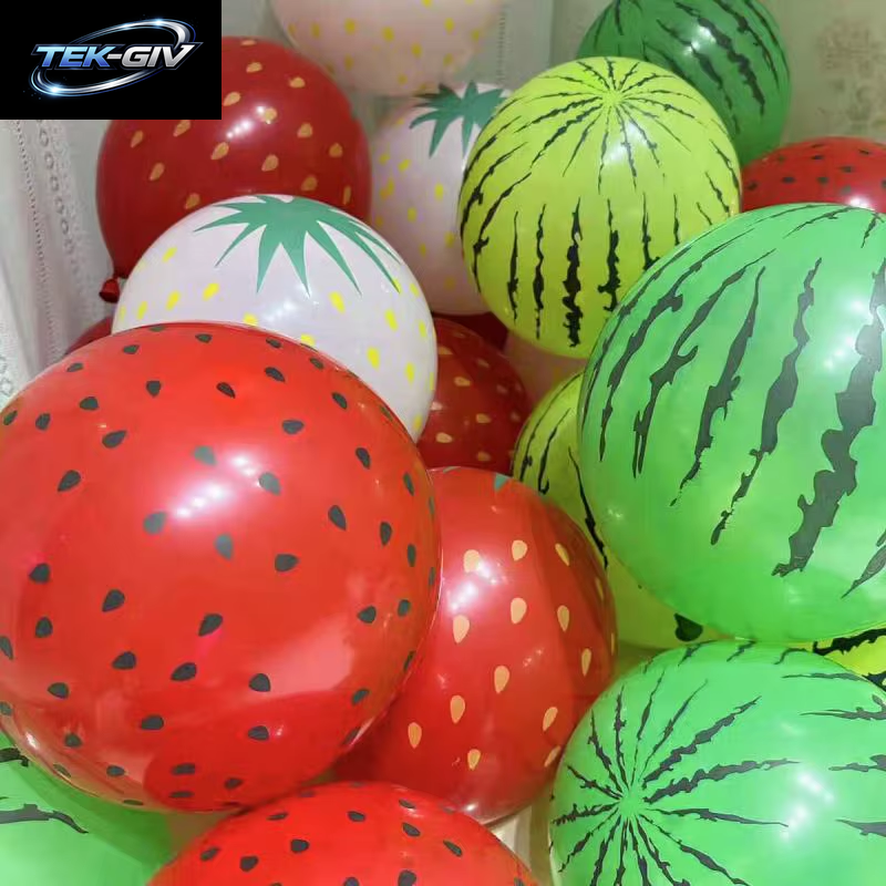 12 Zoll Erdbeere Wassermelone Obst Ballon Sommer Strand Hawaiian Party Ballon Kinder Geburtstag Pary Festival Hawaii Party Globos