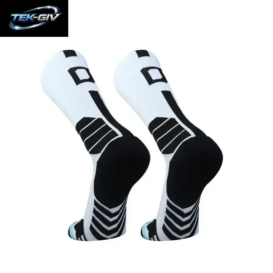Hochwertige Elite-Basketballsocken Kompressionssocken Für Herren Mit Nummerierung Erwachsene Frottee-Sohle Outdoor-Sportsocken Unisex