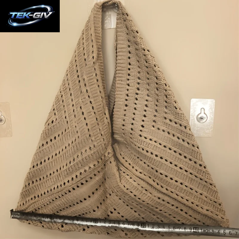 Gestrickte Damentaschen, Gestrickte Tragetaschen, Gestrickte Handtaschen, Strandtaschen, Sommerliche Retro-Urlaubsstil-Taschen Für Damen