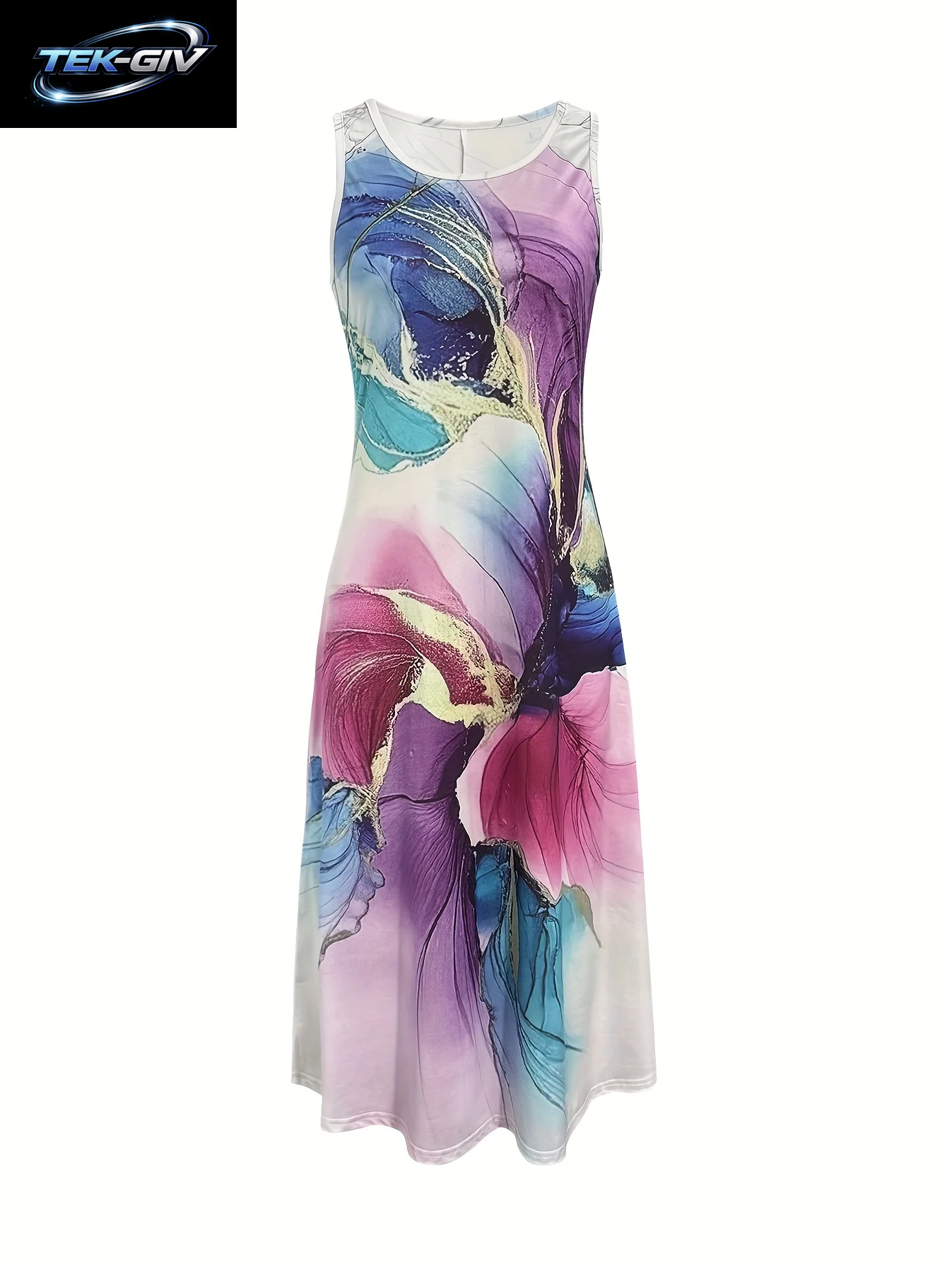 Retro Sommer Blumen 3D-Druck Elegante Damenkleidung Weibliches Sommerkleid Mode Kurzarm Loses Kleid Damen Casual Party 2026