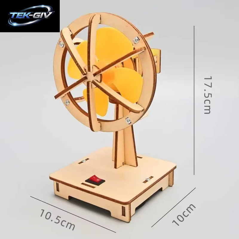 DIY Physikalisches Modell Wissenschaftsexperiment Lernspielzeug Ventilator Klimaanlage Waschmaschine Handgefertigte Kleinproduktion