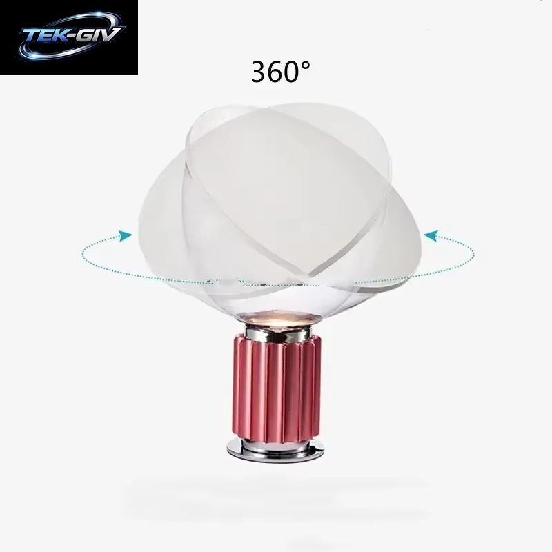 Italienische Glas-Led-Tischleuchte, Taccia Led-Tischlampe, Kreative Nachttischlampen Aus Glas, Nordische Schlafzimmer-Tischlampe