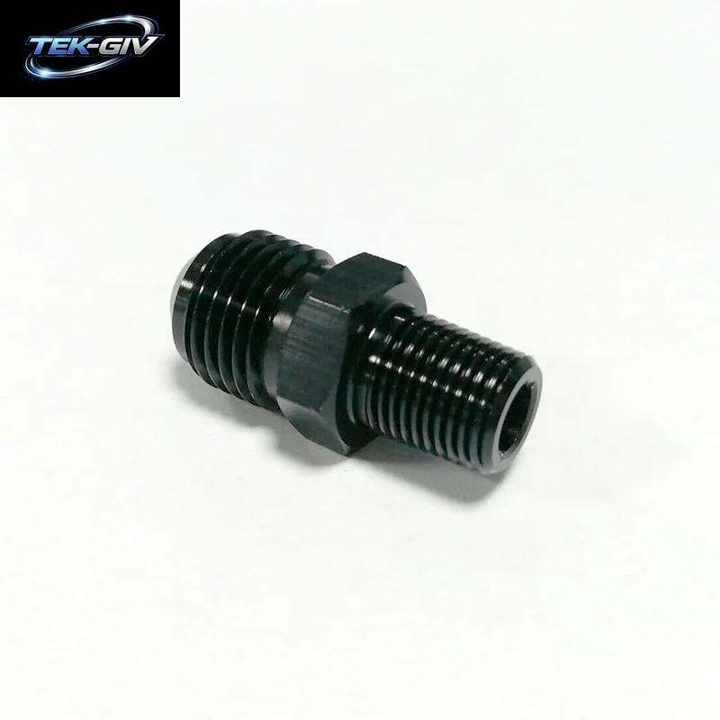 An6 Bis 1/8 "Npt Gerade Aluminium-Stecker Fackel Heizöl Anschluss Adapter Ölkühl Anschluss