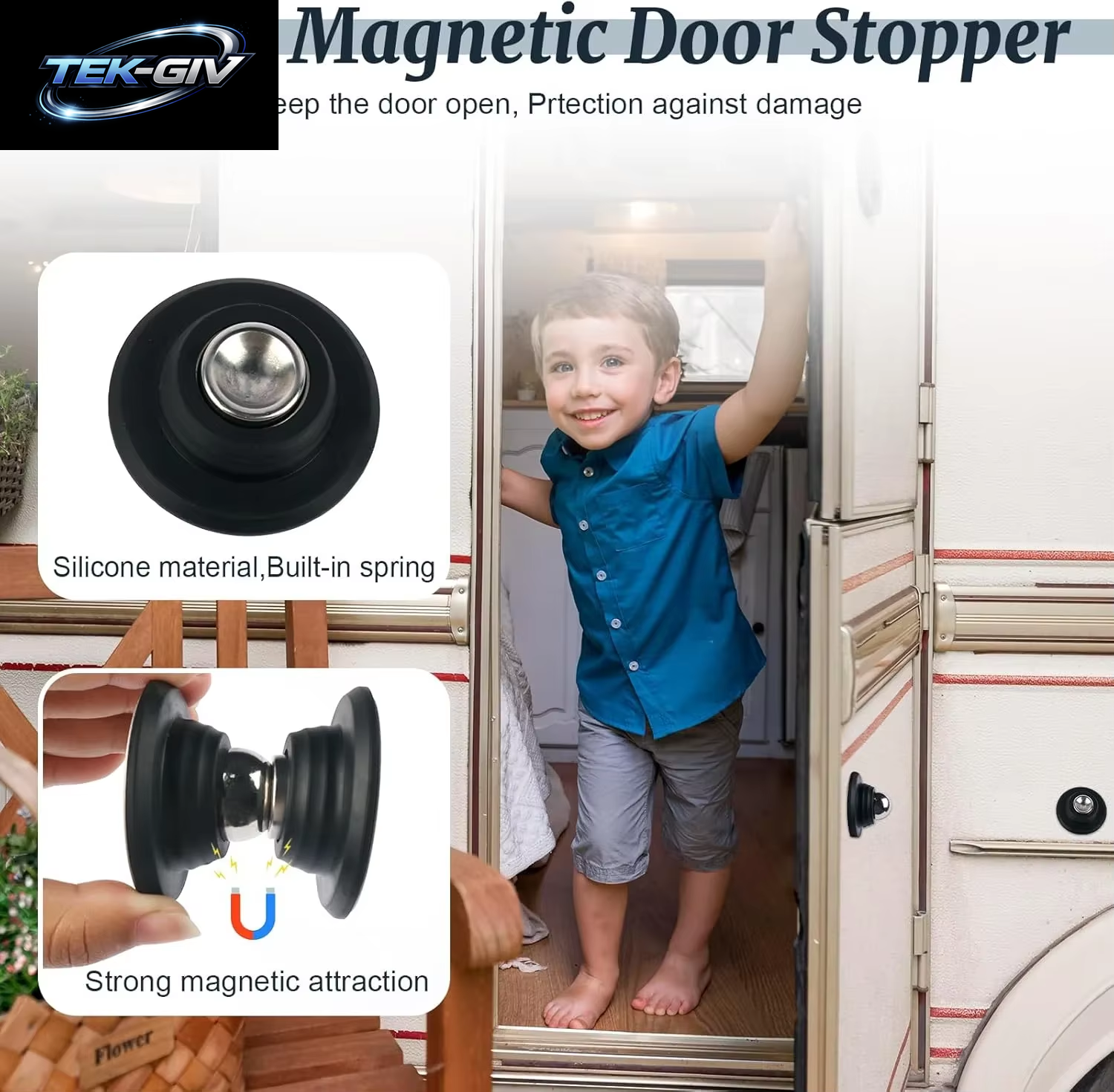 Magnetischer Türschnäpper, Küchentürhalter, Wohnmobil-Türstopper, Sicherungsriegel Für Wohnmobil, Wohnwagen, Wohnmobil, Wohnmobil, Boot, Türhalter