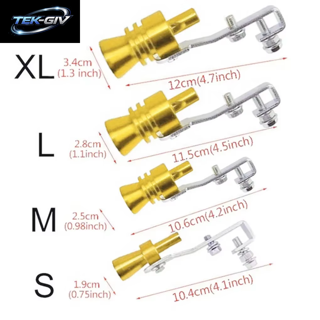 Sound Simulator Auto Turbo Sound Whistle S/M/L/XL Fahrzeug Tuning Gerät Auspuffrohr Turbo Sound Whistle Auto