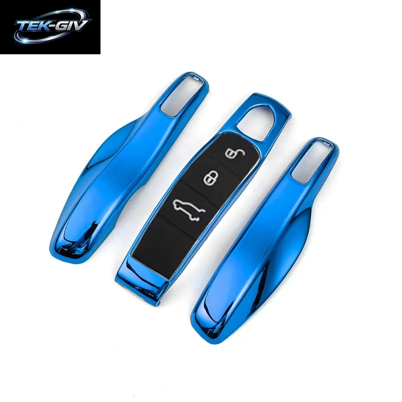 Auto Smart Remote Key Case Fob Abdeckungen Set Shell Für Porsche Panamera Spyder Carrera Macan Boxster Cayman Cayenne 911 970 981 991