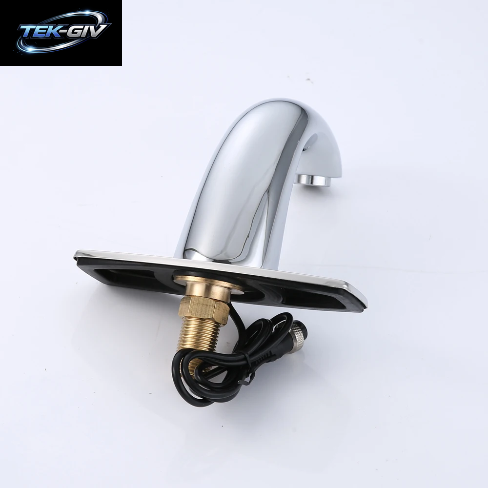 Hot & Cold Bad Automatische Touch Free Sensor Armaturen Wasser Saving Induktive Elektrische Wasser Mischbatterie Batterie Power HZY-12