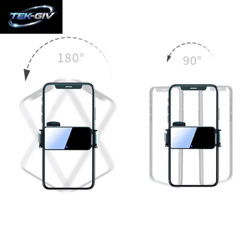 Elektrische Auto Telefon Halter Auto Spann Air Vent Halterung Ständer GPS Unterstützung Zubehör Keine Basis Ohne Drahtlose Lade Funktion