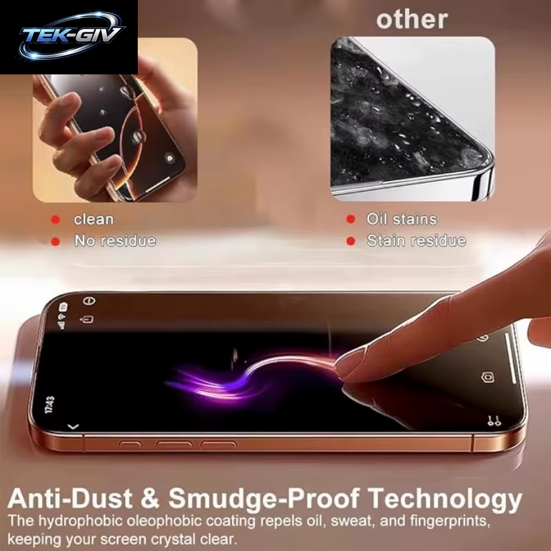 Einfache Installation, Displayschutzfolie Für Iphone 17 Pro 16 13 15 11 12 14 Pro Max Air 16E 8 7 plus SE 13 12 Mini XR Gehärtetes Glas