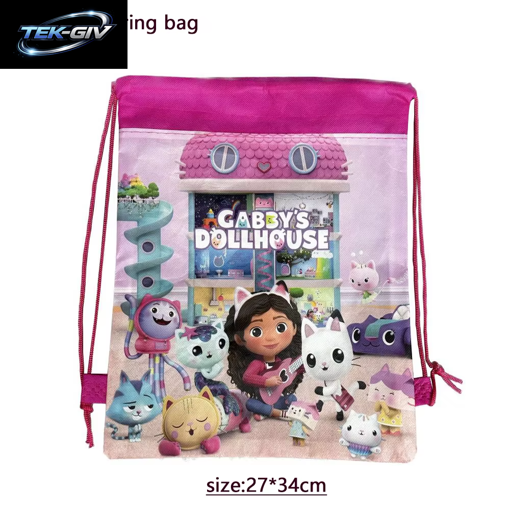Neue Rosa Gabby Puppenhaus Geburtstag Party Dekorationen Luftballons Tassen Teller Servietten Hintergrund Geschirr Mädchen Baby Dusche Liefert