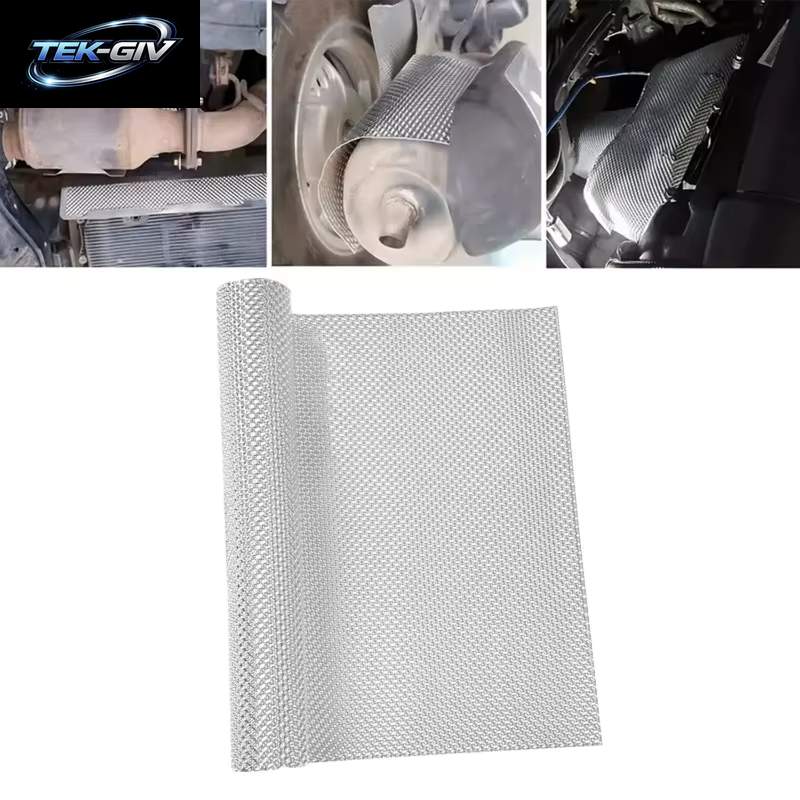 Silber Geprägte Aluminium-Hitzeschild-Auspuffanlagen, Elektrische Turbo-Wärmedämmung, Isolierte Aufkleber-Auspuffanlagen Mit Automatischer Temperatur