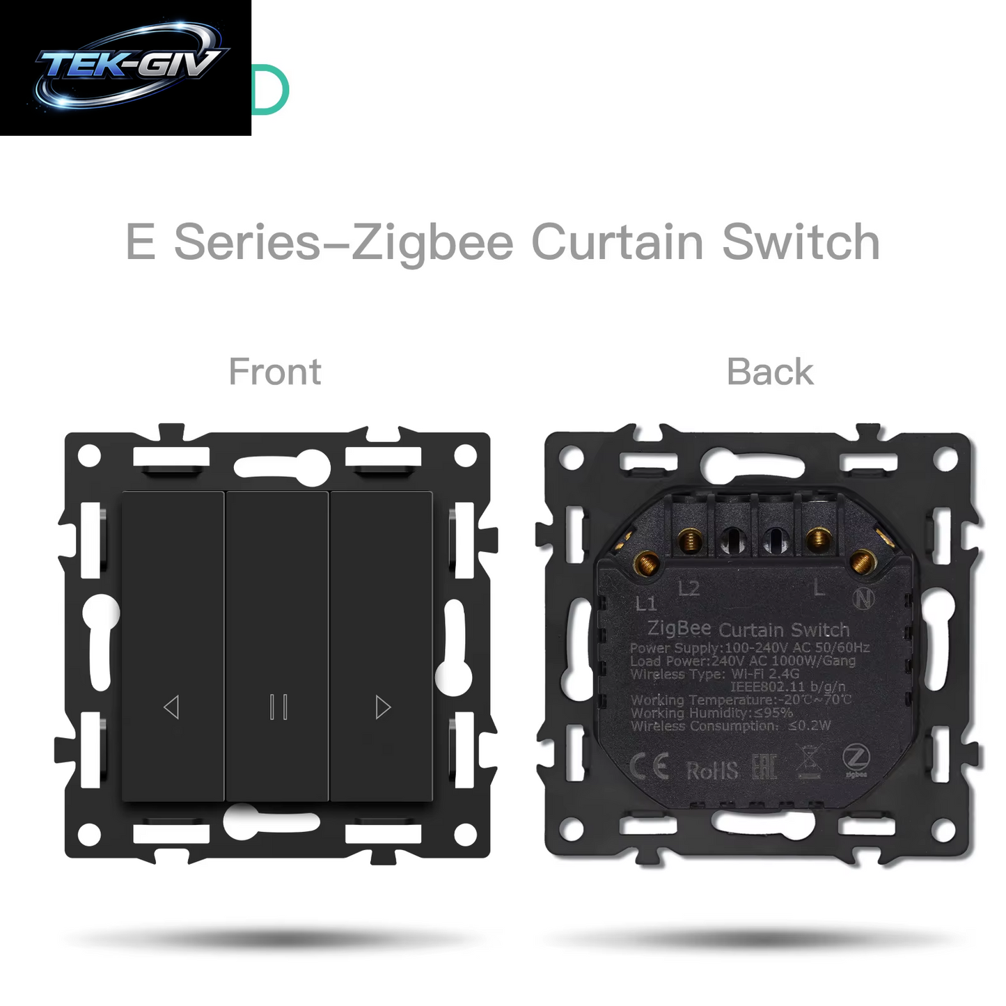 BSEED Zigbee Mechanische Licht/Rollos/Dimmer Tuya Smart Switches EU/FR Steckdose Module Matte Kunststoff Rahmen DIY Teile