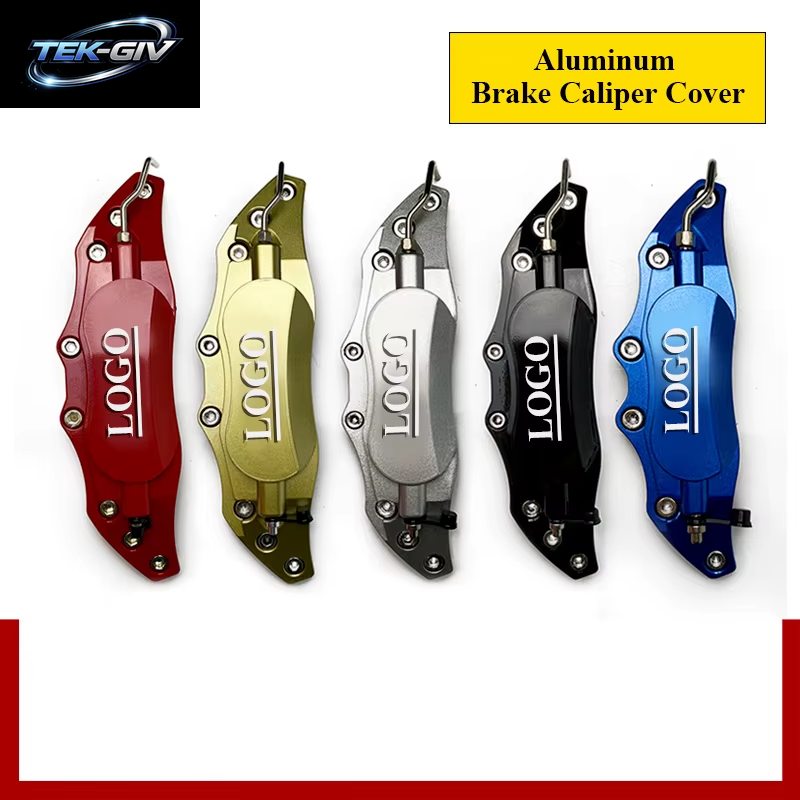 2Pcs S/M/L Metall Aluminium Auto 3D Disc Bremssattel Abdeckungen Aufkleber Für Hyundai KIA Alfa Romeo AUDI BMW Mercedes Benz Zubehör