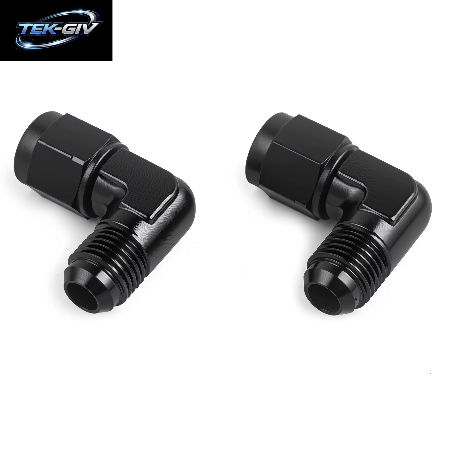 2 Teile/Los Aluminium AN6 AN8 AN10 Stecker Auf AN6 AN8 Weibliche 90 Grad Schwenk Koppler Apapter Fitting Heizöl Transformation Armaturen