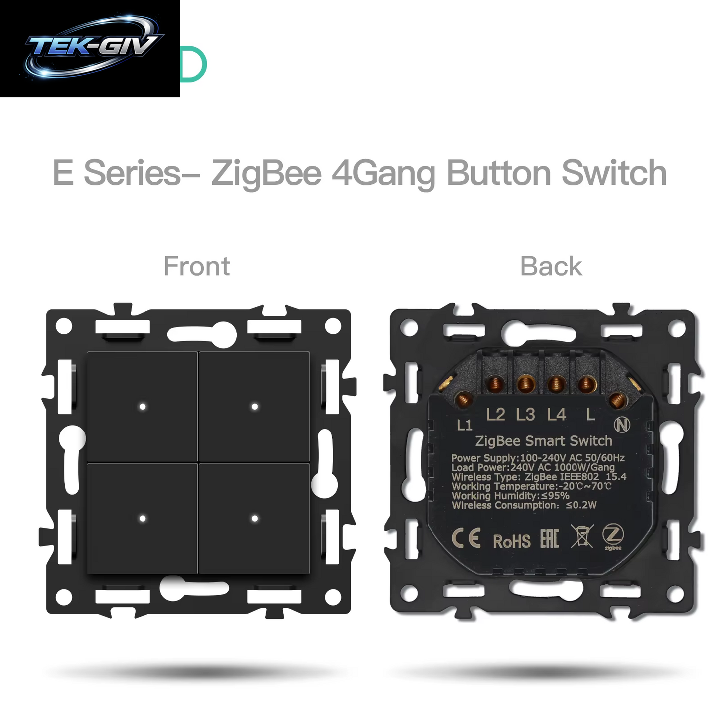 BSEED Zigbee Mechanische Licht/Rollos/Dimmer Tuya Smart Switches EU/FR Steckdose Module Matte Kunststoff Rahmen DIY Teile