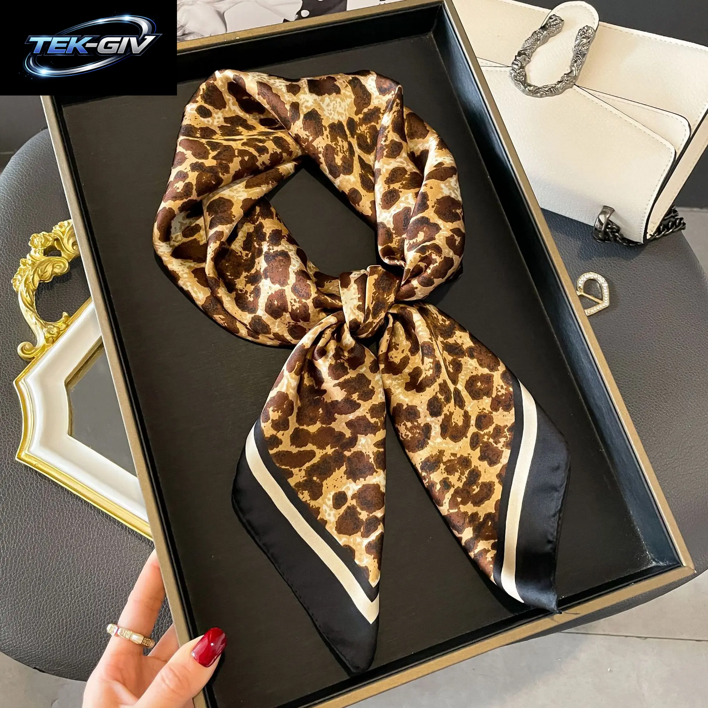 60 Farben Luxus-Schal Für Damen 70*70Cm Seidengefühl Quadratisches Haartuch Foulard Satin-Schal Großformatiges Kopftuch Hijab Taschentuch