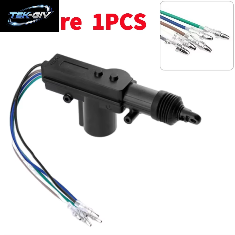 1-10PCS 2/5 Draht Universal Auto Elektrische Antrieb Fernbedienung Zentrale Türschloss 12V Heavy-Duty Locking System Einzigen Pistole Typ Kit