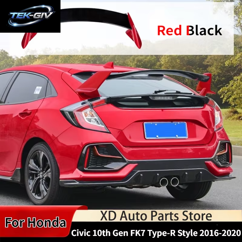 Für Honda Civic10Th Gen Fk7 2015-2018 Fließheck Heckspoiler Typ-R-Stil Tuning Dach Flügel Kofferraum Lippen Dekoration Karosserie-Kits Tuning