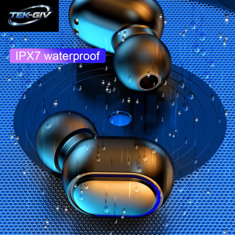 E7S TWS Drahtlose Kopfhörer Bluetooth Kopfhörer Steuerung Sport Headset Wasserdichte Mikrofon Musik Kopfhörer Arbeit Auf Alle Smartphones