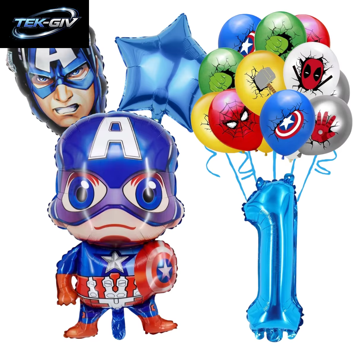 The Avengers Marvel Superheld Hulk Spider-Man Iron Man Ballon Latex Digitalballon Geburtstagsparty Babyparty the Avengers