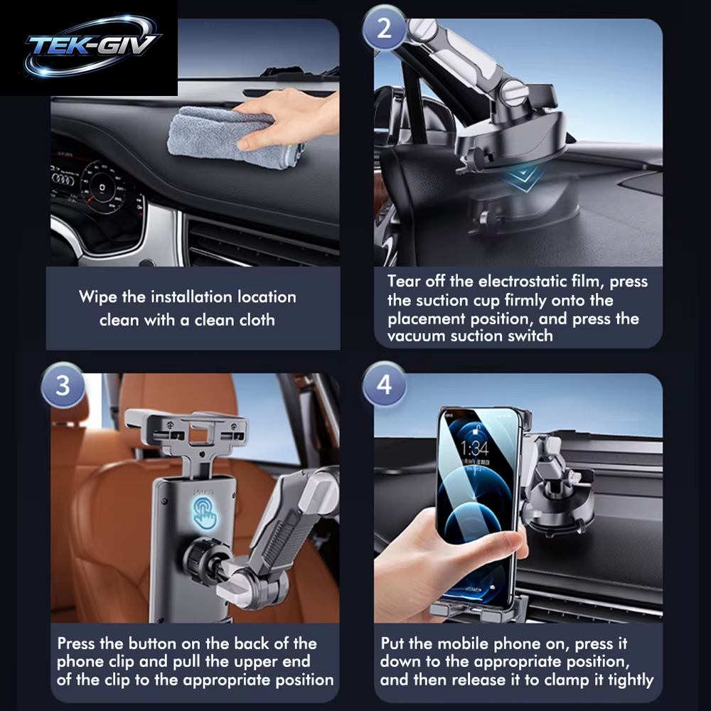 Großer Lkw-Bus Mit Saugnapf, Maschinengelenkarm, Handyhalter, Clip, Ipad, LKW, Bus, Auto, Armaturenbrett, Windschutzscheibe, Tablet-Halter