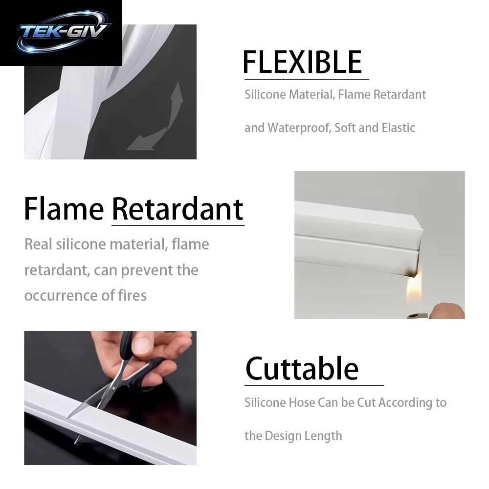 IP67 Wasserdichte Flexible LED Neon Silikon Licht Rohr Für WS2812B WS2811 WS2815 5050 COB RGB Licht Streifen Outdoor Dekoration