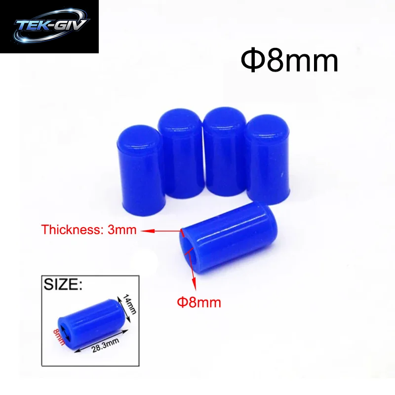 5 Stücke Silikon Blindkappe Einlass Vakuum Schlauch End Stopfen Dichtung Stecker Auto Auto Zubehör Teile 4/6/8/10/12/16/19/25/30/32Mm