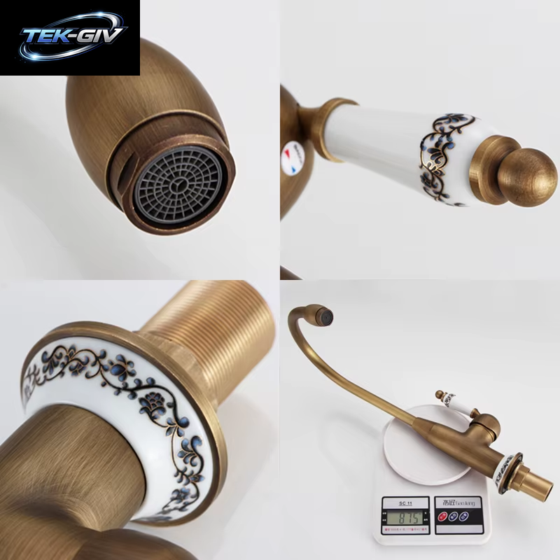 Küchen Armaturen Antik Bronze Wasserhahn Für Küchen Mischer Wasserhahn Mit Keramik Kran Kalt Und Heiß Küchen Spüle Leitungs Wasser Mischer