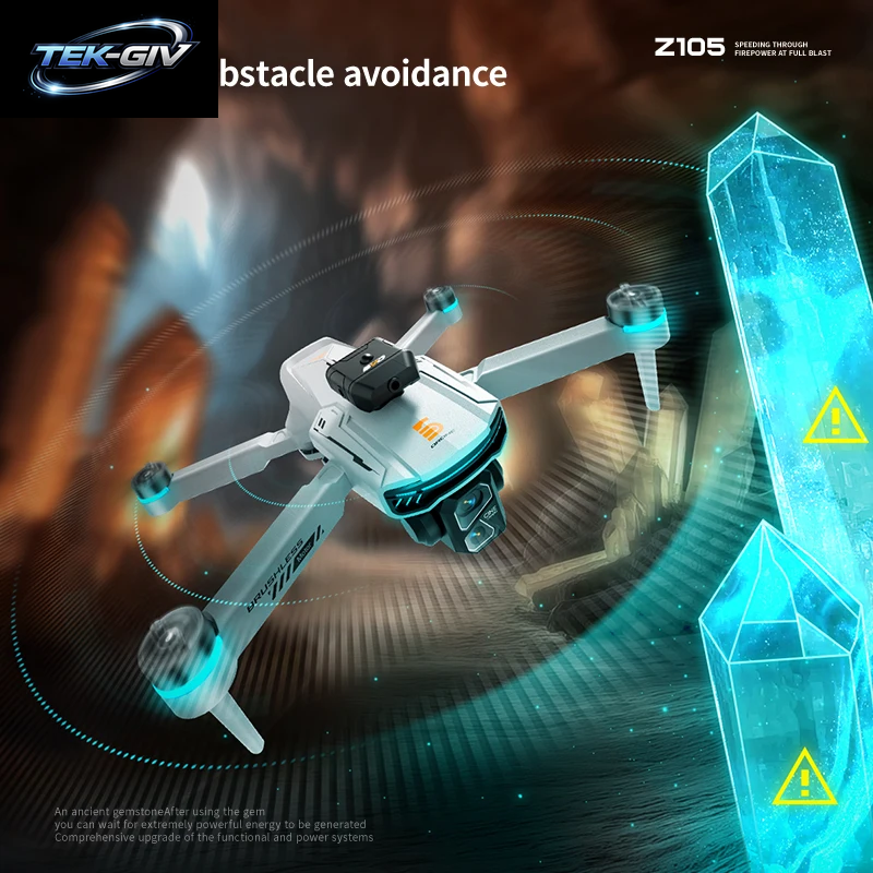 Neue Z105 Drohne 4K Professionelle HD Dual Kamera Optische Fluss Positionierung Fotografie Bürstenlosen Faltbaren Großen Bildschirm RC Quadcopter