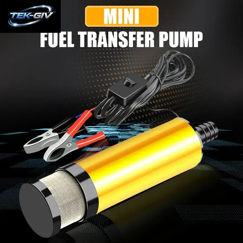 51MM 38MM Auto Elektrische Ölpumpe 12V 24V Für Pumpen Diesel Öl Wasser Tauch Aluminium Legierung Shell Kraftstoff Transfer Pumpe