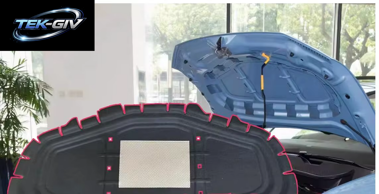 Für VW T-Cross Tcross 2019-2023 Front Hood Motor Schalldämmung Pad Baumwolle Schalldichte Abdeckung Thermische Wärmedämmung Pad Matte