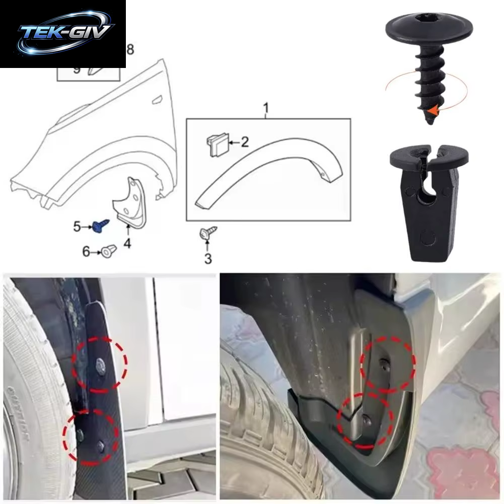 20/40 Stücke Auto Kotflügel Futter Snap Schrauben Für Volkswagen AUDI Motor Abdeckung Unterboden Spritzschutz Rad Verschluss Clips Bolzen