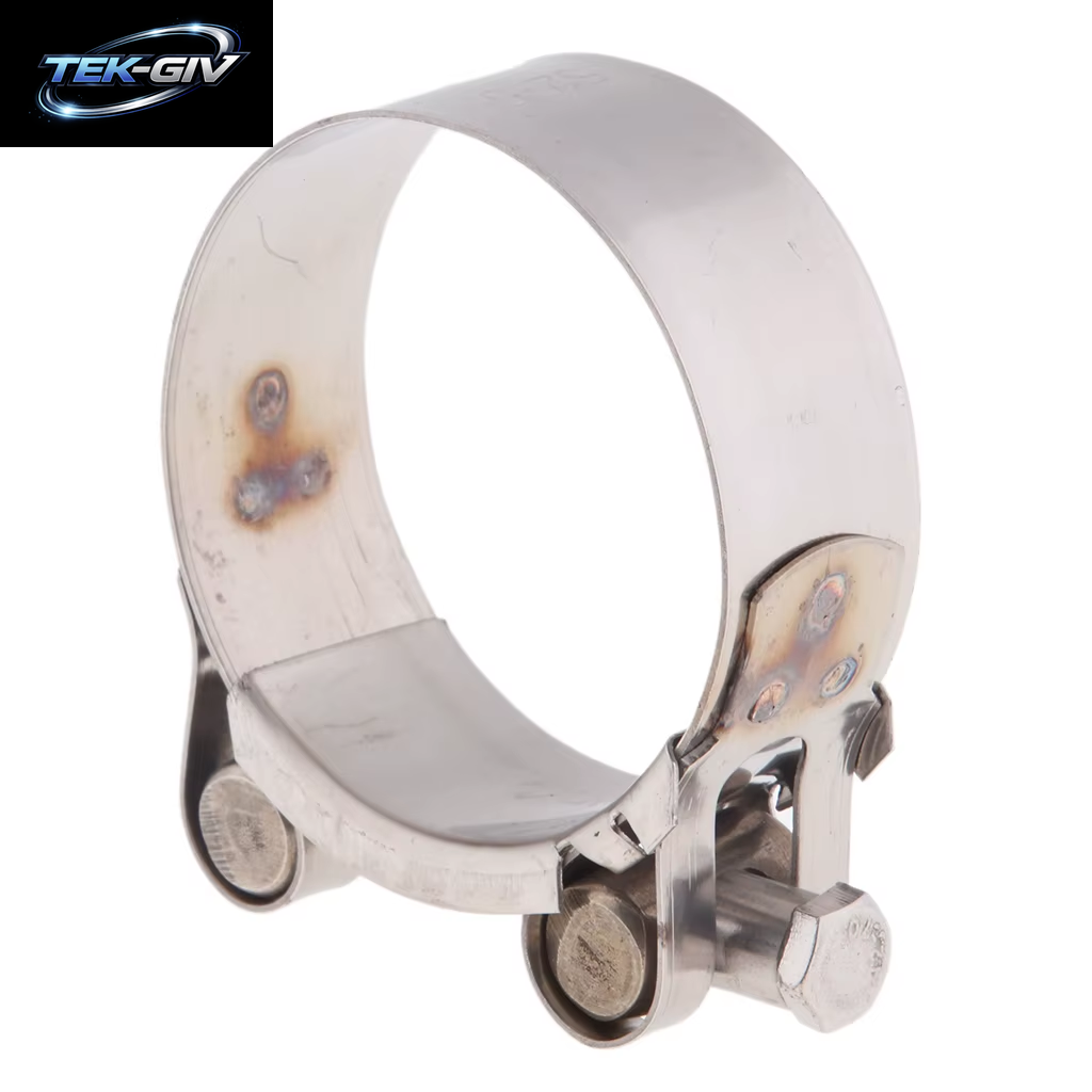 Motorrad-Auspuffrohrschellen, Clip, Passend Für Größe 32–35/36–39/40–43/44–47/48–51/52–55 Mm, Edelstahl-Auspuffklemme
