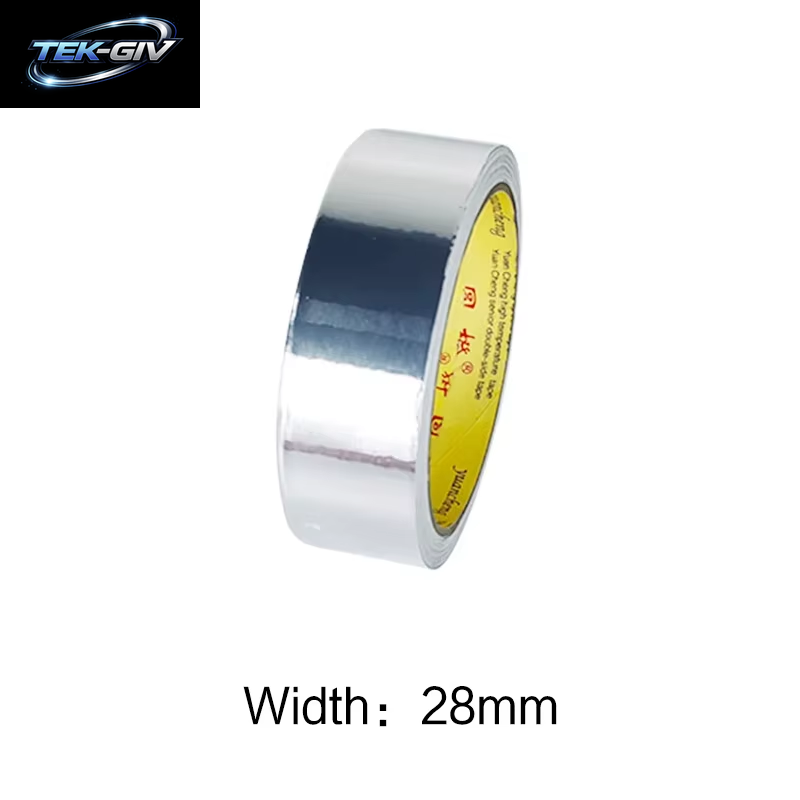 Hohe Temperaturbeständigkeit Aluminiumfolie Klebeband Küchenrohr Reparaturband Klebstoff Dichtungsfolie Wärmedämmung Auslaufsicheres Klebeband