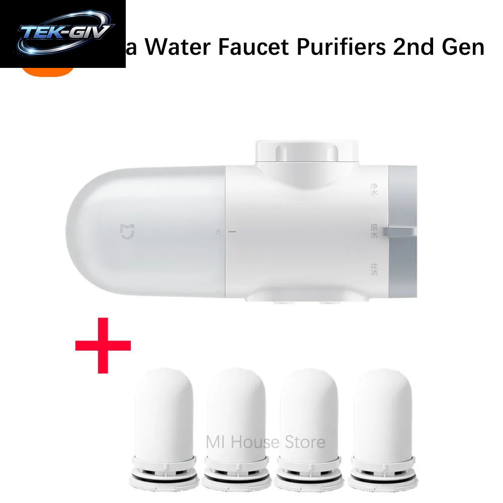 XIAOMI Mijia Wasserhahn-Wasserreiniger 2. Generation 5-Fach Rostentfernung Des Aktivkohlefiltrationsgeräts Für Küchenarmaturen