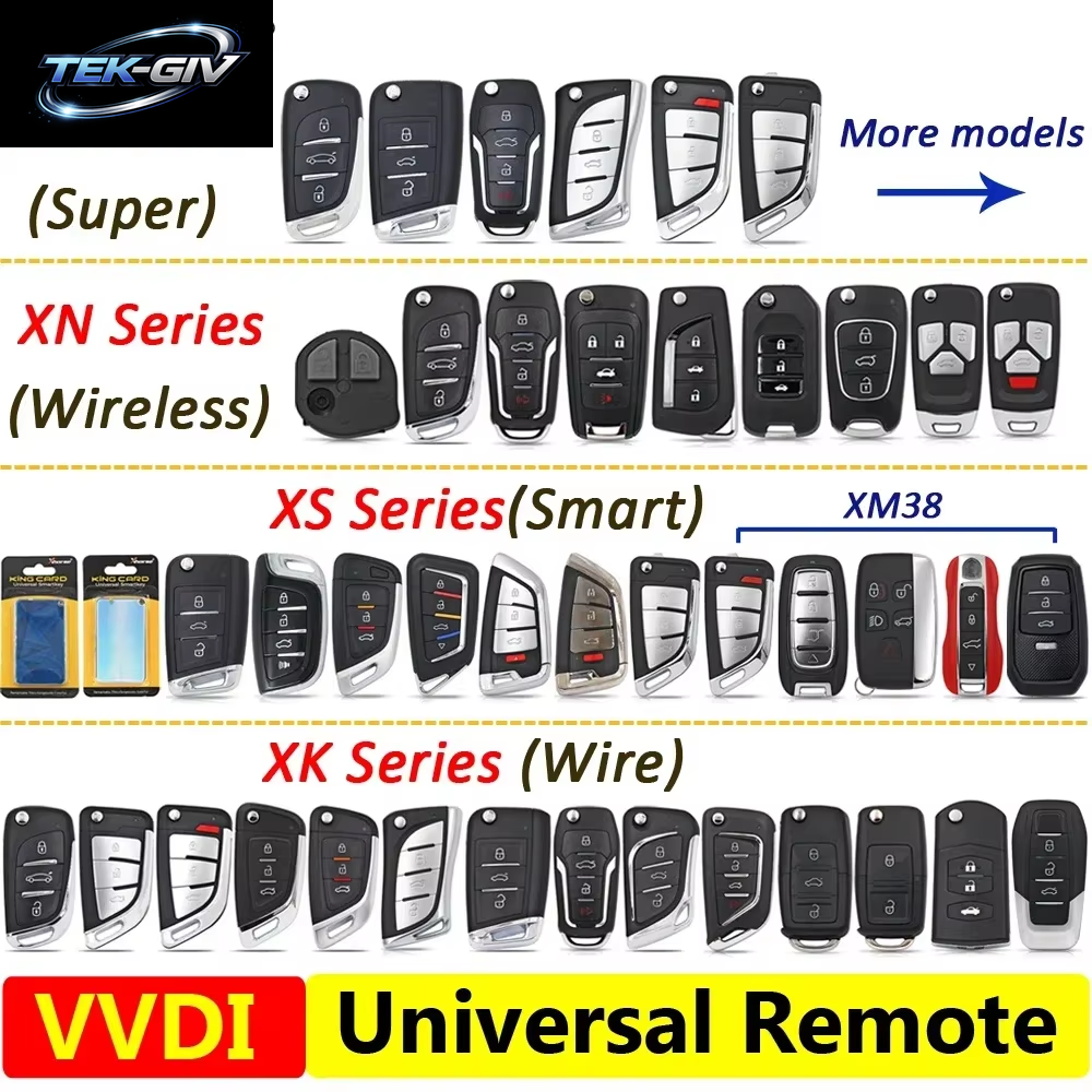 Xhorse Original XS XE XN XK Serie VVDI Universal Smart / Super / Wireless / Wire Remote Key Englische Version Für VVDI Key Tool