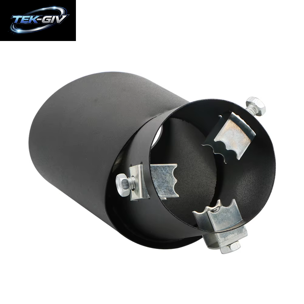 Universal Auto Auspuffs Pitze Runde Aluminium Legierung Schall Dämpfer Heck Verkleidung Hinten Auto Auspuffrohr Düse Schall Dämpfer Rohr Einlass 63Mm