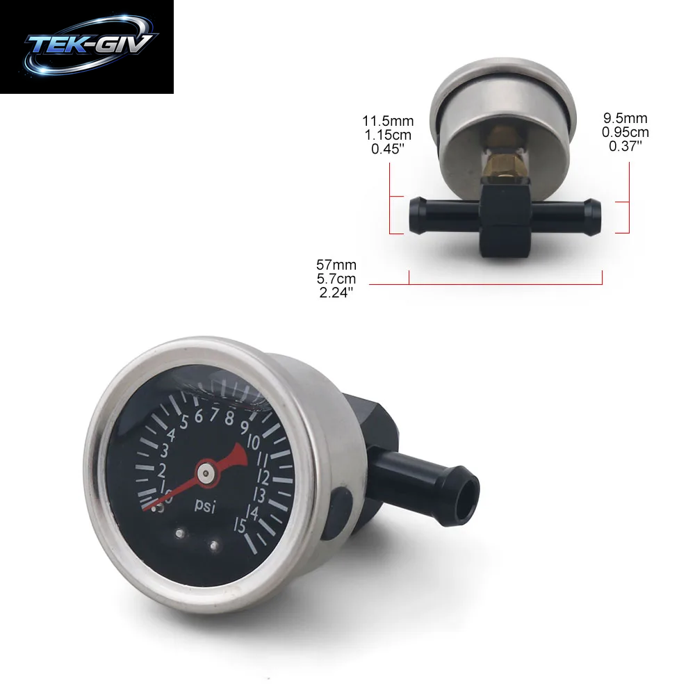 Ein Satz 0–15 PSI Manometer Und Kraftstoffblock, Manuell Verstellbar, 1–5 PSI Kraftstoffdruckregler, Vergaser, Vergaser, Kraftstoffpumpen-Set