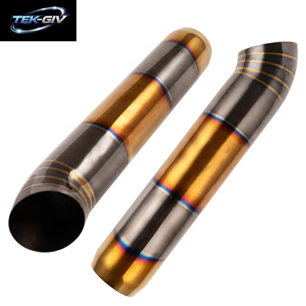Universelles Hochwertiges Auto-Auspuffrohr Aus Edelstahl, Schalldämpfer-Endrohr 63–76 Mm Für Modifizierte Racing-Auspuffanlagen
