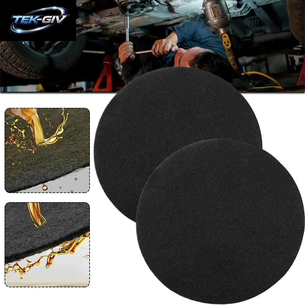 38Cm Öl Ablass Spritz Kissen 2 Stück Kein Spritzer Schwamm Ablass Öl Auto Pfanne Rundes Wickel Kissen Poröses Öl Getriebe Pad Pf