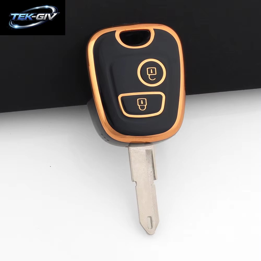 Rosa TPU Auto Fernbedienung Smart Key Fall Abdeckung Shell Fob Schlüsselbund Für Peugeot 107 206 207 307 Für Citroen C1 C2 C3 C4 Für Toyota Aygo