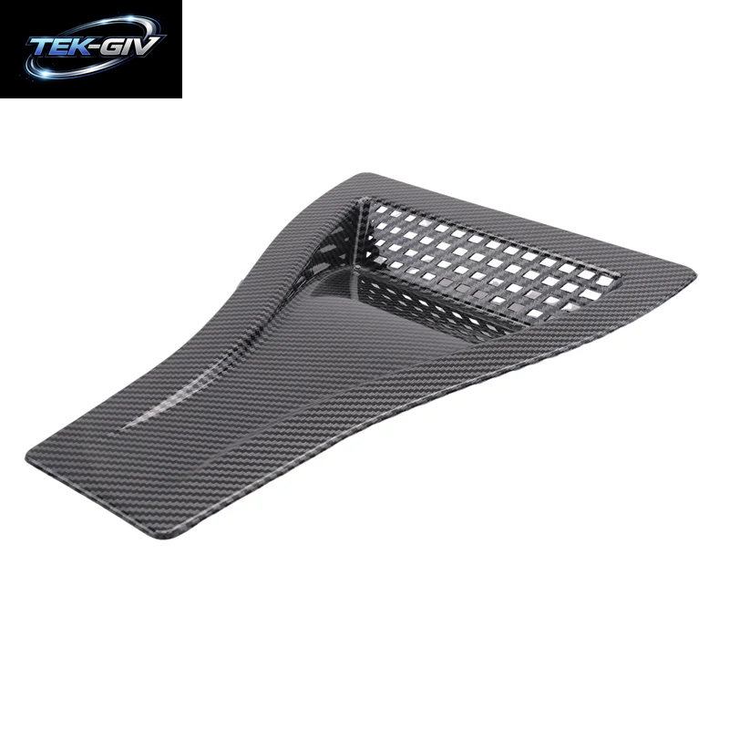 Universal Motorhaube Vent Lamellen Air Scoop Motorhaube Vent Lufteinlass Abdeckung Carbon Look Auto Teile Auto Front Vent