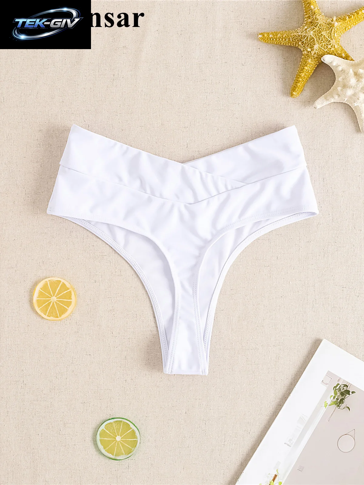 S - XL Hohe Taille Hohe Bein Cut Bikini Bottom Schwimmen Kurze Frauen Bademode Weibliche Badende Brasilianische Tanga Höschen Unterwäsche V7095