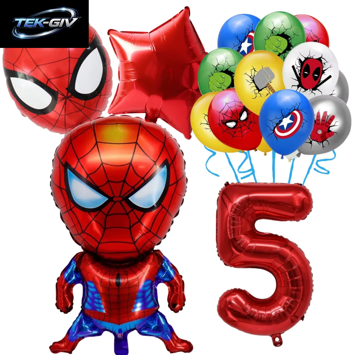 The Avengers Marvel Superheld Hulk Spider-Man Iron Man Ballon Latex Digitalballon Geburtstagsparty Babyparty the Avengers