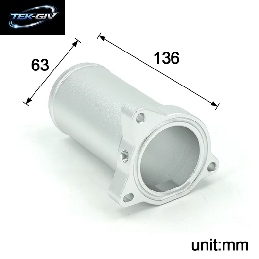 63Mm Aluminium Rohr Ersetzen Das Oe Ventil 038131501A Für Vw Sitz Audi 1,9 Tdi 130K 150K 160K Bhp Diesel
