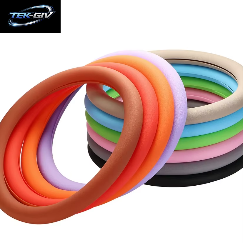 Universal Auto Silikon Lenkrad Abdeckung Elastische Nicht-Slip Abdeckung Für 36-40 Cm Lenkrad Multi Farbe Auto Dekor Zubehör