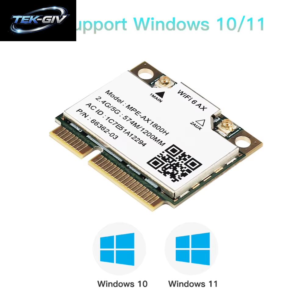 Wi-Fi 6 Mt792 Dualband Wifi 6 Bluetooth 5,2 Karte Für Mini-Pcie-Adapter Wlan-Adapter 2,4G/5Ghz Für Laptop/Pc