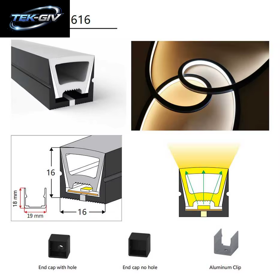 0,5 M-5 M Schwarze Led-Neon-Diffusorröhre, IP67, Wasserdicht, Weiche Silikonhülle Für Adressierbare Rgb-Lichtleisten, Heimdekoration Im Freien