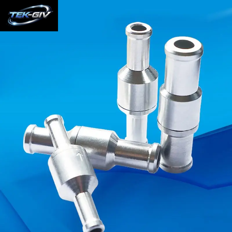 6/8/10/12Mm Nicht-Rück One-Weg Kraftstoff Überprüfen Ventil Aluminium Legierung Benzin Für Schlauch Vakuum Auto Automobil Öl Wasser Pumpen
